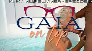 kinky milf gulps piss after anal balloon ass fuck 😜💦