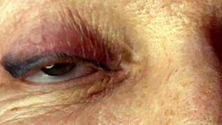 mature lady, take this huge load right on your eyes in epic facecum!