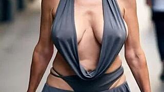 Busty Milfs' Massive Natural Tits Bounce Braless Outdoors Compilation 6