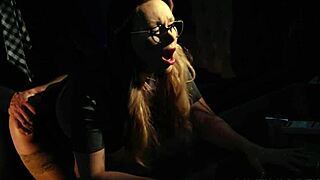 karina king from hr sneaks dirty office fuck with george uhl's big cock