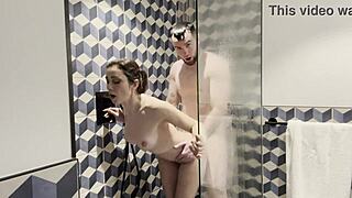 Italian Milf Pornstar Teases Stud With Bareback Shower Secrets