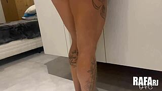 Milf Big Ass Swallows Big Black Cock Cum