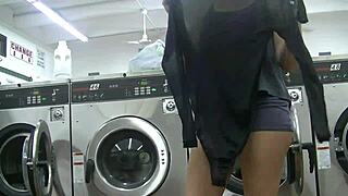 sucking big black cock college laundromat sheer pt1