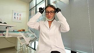 dentist fucks patient cowgirl doggy in office?