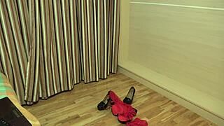 busty milf shows hairy pussy natural tits undressing webcam