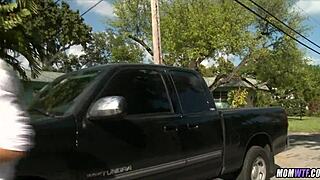 gorgeous blonde milf hairdresser seduces young client