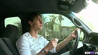 gorgeous blonde milf hairdresser seduces young client