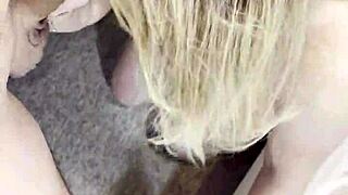 stepmom sneaks into bedroom craving stepson's huge cock deepthroat suck in lingerie