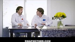 Big tits tattooed stepmoms tricia oaks lily lane swap sons for family cock pounding