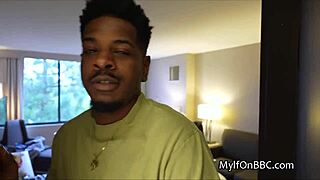 Naughty Blondes Gangbanged by Big Black Cocks in Hotel Foursome!