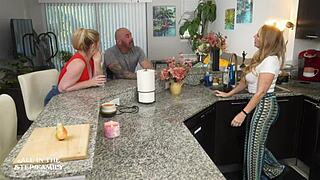 stepsister sneaks stepbro's huge cock deepthroat craving more taboo fun