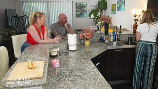 stepsister sneaks stepbro's huge cock deepthroat craving more taboo fun