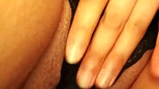 close up on hot brunette's juicy pussy lips soaking wet panties