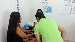 dirty lesbian doctor fucks busty curvy milf patient pussy