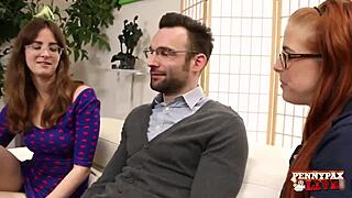 Blondes Jay Taylor & Redhead Coed Lick Big Clit Pussies Wet!