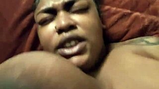 Cumming Hard Inside Pregnant Ebony BBW Girlfriend Pussy