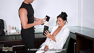 The matrix wedding: mariana risks it all fucking father-in-law pre-ceremony