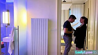 husband's gone, neighbor... wanna bend busty milf ladylyne over for creampie?