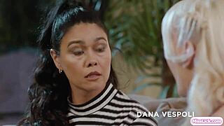 blonde babe licks asian stepmom's pussy with girlfriend