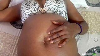 after party, my ebony stepmom's wet pussy takes bbc close-up