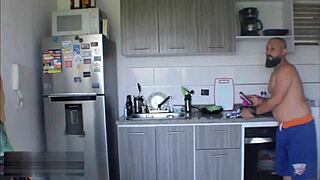 StepMom Catches Me Sniffing Panties Fulfills Big Cock Dream