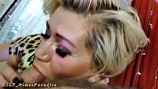 mature russian milf sucks husband big cock pov close-up cum compilation