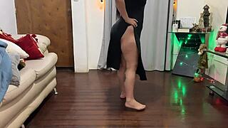 jerked my cock in front of big ass neighbor she craves it