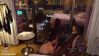 Hotwife's big black cock bull hookup heats up sin city
