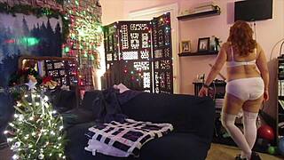 Hotwife steffi teases pussy dance in plaid skirt cosplay