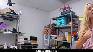 Stealing Lingerie? Milf Pays with Her Tight Pussy!