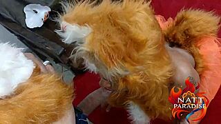 Raposinha's Narrow Ass Takes Raposao's Rabada in Car Doggystyle Cum Swallow