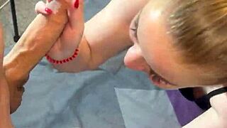 Step Mom Sucks Big Dick Then Gets Fucked Hard and Creampied