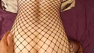 wife in fishnets you filming my erotic poses?