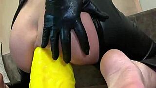 crazywifesluts goes anal deviant with huge cock fisting and gaping