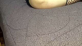 horny latina mature fucks her tight ass on webcam deliciously