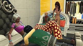 Indian Step Mom Fucks Step Son as Step Dad and Daughter Watch