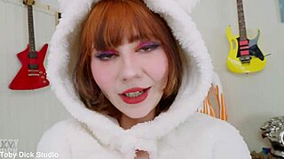 vaping cutie spanked hard before eating ass and deepthroating cock