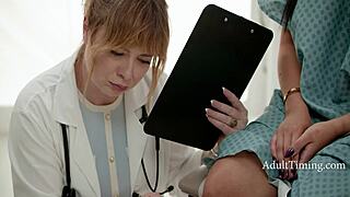 Stepmom Fingers Stepdaughter's Pussy in Front of Doctor - Penny Barber Summer Col