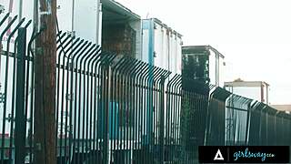 10-Girl Lesbian Orgy Fists Strap-On Squirts