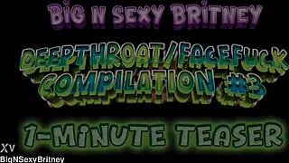 bet you can't handle britney's deepthroat facefuck skills in this amateur pov compilation?
