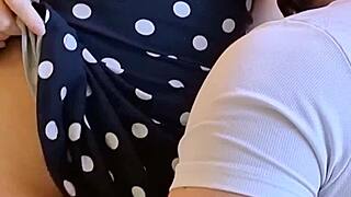 sucking my hot neighbor's perfect puffy tits!