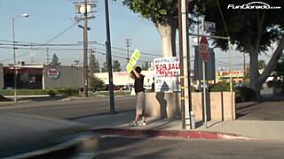 work blowjob turns into tight pussy creampie fuck