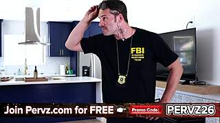 Holy shit! Busty gym suspect savannah bond ties fbi agent for cowgirl ride!