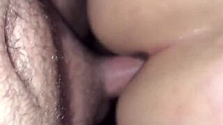 adorable arab milf girlfriend screams riding cock in her tight shaved pussy creampie