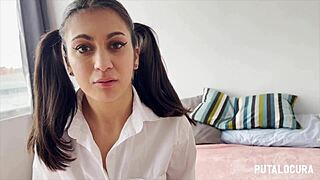 hey, zorra francesca palma's wet pussy stays secret if you fuck this french exchange student hard on putalocura