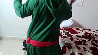 arab ebony tempts with big ass and tits in wild threesome romp