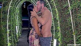 Ass eating whore rims stranger on rooftop hookup