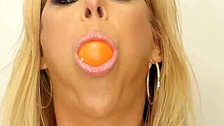 busty milf sucks cock pov and rubs her pussy close