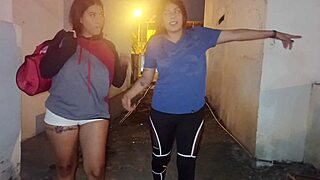 Busty stepmom and perverted stepdaughter shower lesbian lick pussy orgasm in hotel