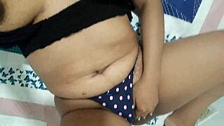 stepdaughter fingers spits on tight pussy waiting hot for stepdad fuck